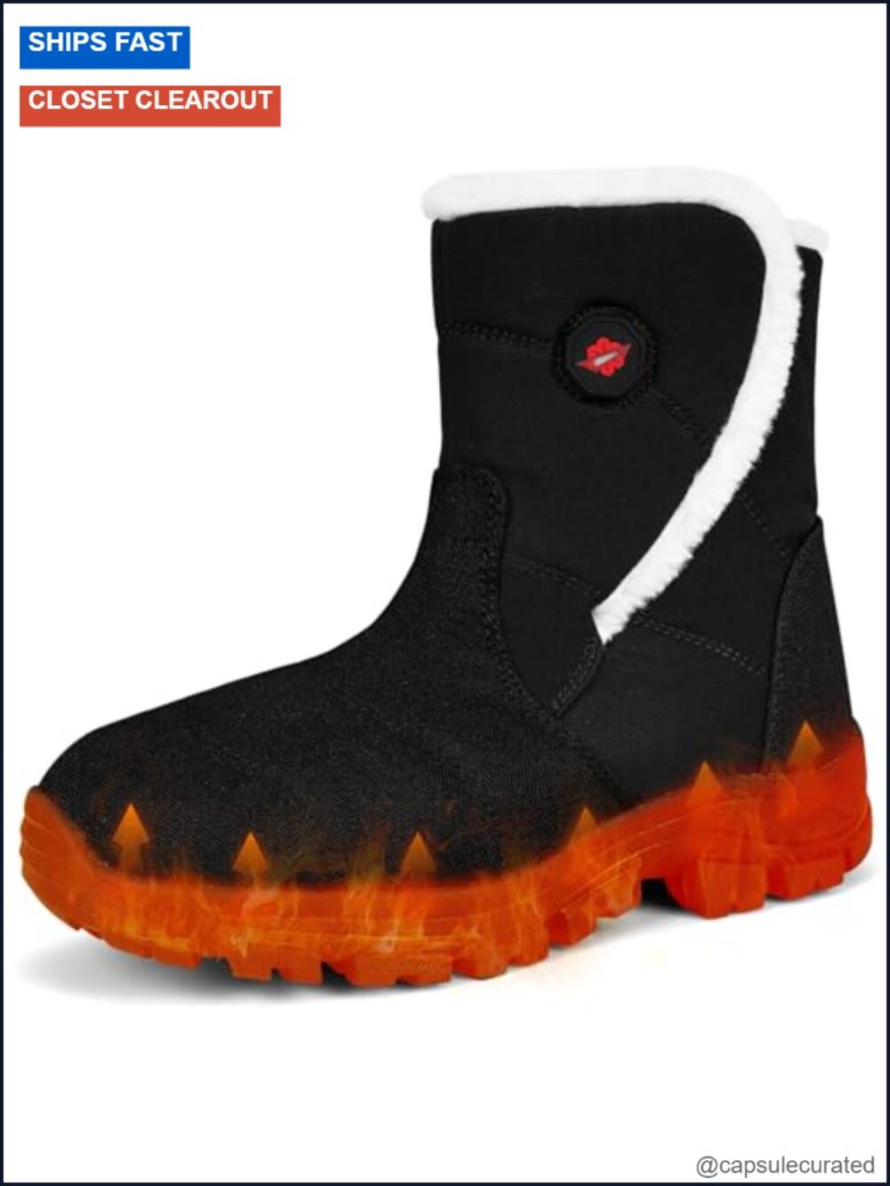 Heated Boots for Women, Rechargeable Battery, Faux Fur Lined, Water Resistant,